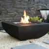Gas Feuerstelle Itasy, Beton-Optik schwarz, aus Faserbeton Produktbild-Vorschau 6