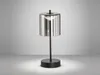 LED Tischleuchte, Akku, USB, Schwarz, Dimmbar, H 34,5 cm Produktbild-Vorschau 7