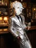 Mr Shiny Silver kostium dla mężczyzn Opposuits™ w kolorze Podgląd zdjęcia produktu 6