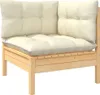 vidaXL 7-tlg. Garten-Lounge-Set mit Creme Kissen Produktbild-Vorschau 9