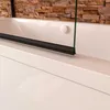 Duschspa 130x140cm Streifenglas Schwarz Badewanneaufsatz Produktbild-Vorschau 8