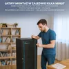 Extralink szafa wisząca 19\ 15U 450mm d szklana czarna Rack Podgląd zdjęcia produktu 3