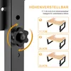 Klappbarer Toilettenhocker,7/8/9 Zoll höhenverstellbar, Produktbild-Vorschau 7