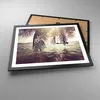 Gerahmtes Poster - Schwarzer Rahmen - Meer Palme Wasser - Produktbild-Vorschau 3