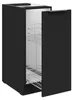 Küchen Unterschrank Schrankauszug 30 cm SIENA Schwarz Küche Produktbild-Vorschau 2