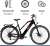 Zündapp Z810 E Bike Trekkingrad 28 Zoll schwarz/rot 50 cm Produktbild-Vorschau 4