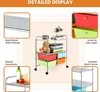 Úložný vozík s kolieskami, 4 vyberateľné zásuvky, Náhľad obrázku produktu 4