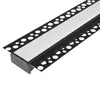XUDO LED Trockenbauprofil Schwarz 2 m Alu 20 mm mit Produktbild-Vorschau 2