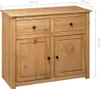 vidaXL Sideboard 93x40x80 cm Kiefernholz Panama Produktbild-Vorschau 7