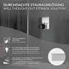 LuxeBath Nástěnná výklenek z nerezové oceli, 30x30x10 cm, Náhled obrázku produktu 4
