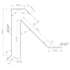 Flachdachblende 2-Teilig Aluminium | Anthrazit 200cm | Produktbild-Vorschau 3