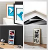 A collage of four images showcasing different framed art pieces and frame details. Voir les images du produit