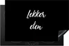 KitchenYeah© Herdabdeckplatte Zitate - Essen - Sprichwörter Produktbild-Vorschau 1