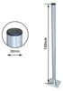 PremiumX Standfuß 100cm Ø 38mm Stahl SAT Antennenmast Produktbild-Vorschau 2