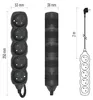 Prodlužovací kabel 2 m / 5 zásuvek / černý / PVC / 1 mm2 Produktbild-Vorschau