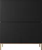 Selsey Bemmi - Highboard 4-türig Schwarz mit goldenen Produktbild-Vorschau 5