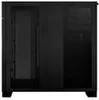 A black computer case is shown from the side. Voir les images du produit