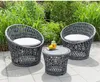 Balkongarnitur RUA 3tlg. Balkonset Gartenset Tisch aus Produktbild-Vorschau 2