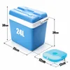 BigDean Kühlbox 24 Liter Set inkl. 6 Kühlakkus, blau/weiß, Produktbild-Vorschau 3
