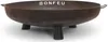 A brown metal fire pit with three legs and two handles, set against a white background. Produktbild-Vorschau