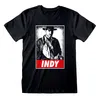 Kurzarm-T-Shirt Indiana Jones Indy Schwarz Uni - L Produktbild-Vorschau 1