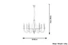 Lustre MINERWA 7 blanc 7xE14 10W acier 80x60x60cm Sollux Voir les images du produit 10