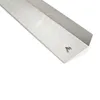 A close-up, angled view of a stainless steel grill heat shield with a flame logo. Podgląd zdjęcia produktu