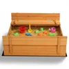 Pieskovisko FCH s lavičkami a vekom 110 x 110 x 21 cm Náhľad obrázku produktu 11