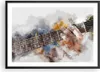 Gerahmtes Poster - Schwarzer Rahmen - Gitarre Musik - 70x50 Produktbild-Vorschau 1