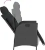 vidaXL Fauteuil de jardin avec repose-pieds 2 pcs. Réglable Voir les images du produit 9