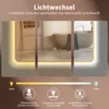 HOKO Badspiegel 70x100cm mit Rahmen+Touch Schalter+Licht Produktbild-Vorschau 4