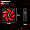Xilence XPF92.R 92mm Performance Gehäuselüfter, 3PIN Produktbild-Vorschau 2