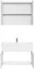 Badplaats Badmöbel Komplettset Paso 02 80 x 40 cm Weiß Produktbild-Vorschau 3
