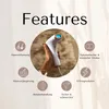 A collage showcasing a handheld IPL hair removal device with various feature icons and text labels. Produktbild-Vorschau