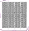 vidaXL Paraván 4 ks 163x180 cm vodní hyacint Náhled obrázku produktu 7
