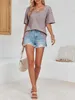 Oversize-T-Shirt für Damen, lockere Passform, reine Produktbild-Vorschau 4