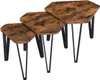 BEGRYF Couchtisch Set 3-teilig 59x52x45 cm dunkelbraun Produktbild-Vorschau 1