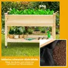 Jardinière surélevée en bois avec roulettes verrouillables Voir les images du produit 5
