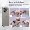 Instructions for installing a screen protector on a phone camera lens. Produktbild-Vorschau