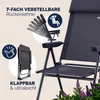 CASARIA® Gartenstühle 4er Set Klappbar 6-fach Verstellbar Produktbild-Vorschau 4