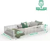 CADANI Teso Bodenbett 90x200 cm weiß Kinderbett, bis 200 kg Produktbild-Vorschau 2