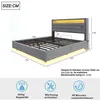 A diagram of a bed with dimensions and feature icons. Anteprima dell’immagine prodotto