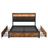 INONEFT Polsterbett 180x200cm mit USB und Steckdosen, 4 Produktbild-Vorschau 7