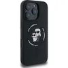 A black iPhone case with a Karl Lagerfeld and Choupette graphic. Anteprima dell’immagine prodotto