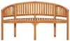 vidaXL Bananenbank 151 cm Massivholz Teak Produktbild-Vorschau 3
