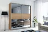 Kleiderschrank mit Spiegel 125/215 BENEDICTO – Eiche Craft Produktbild-Vorschau 1