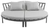 home24 Daybed - Aluminium / Webstoff - Grau Produktbild-Vorschau 3