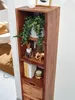FineBuy Étagère murale avec tiroirs 35x150x30 cm Sheesham Voir les images du produit 4