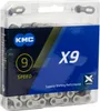 KMC Kette X9 Silber/Grau 1/2 X 11/128" 122Gl silber,grau Produktbild-Vorschau 6
