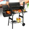 Izrielar Holzkohlegrill, Schwarz Grillstation auf Rollen Produktbild-Vorschau 1